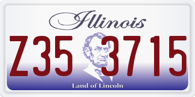 IL license plate Z353715