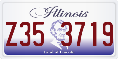 IL license plate Z353719