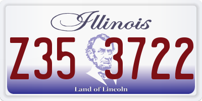 IL license plate Z353722
