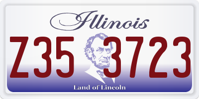 IL license plate Z353723