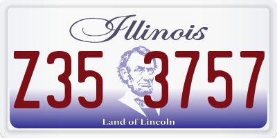 IL license plate Z353757