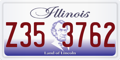 IL license plate Z353762
