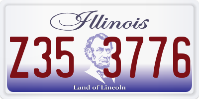 IL license plate Z353776