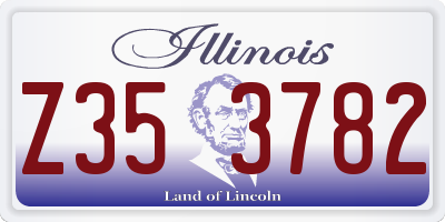 IL license plate Z353782