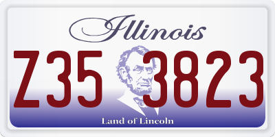 IL license plate Z353823