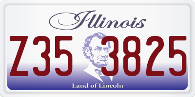 IL license plate Z353825