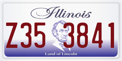 IL license plate Z353841