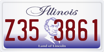 IL license plate Z353861