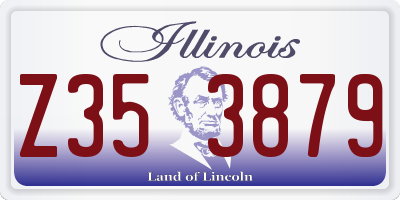 IL license plate Z353879