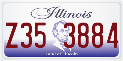 IL license plate Z353884