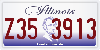 IL license plate Z353913