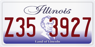 IL license plate Z353927
