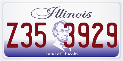 IL license plate Z353929
