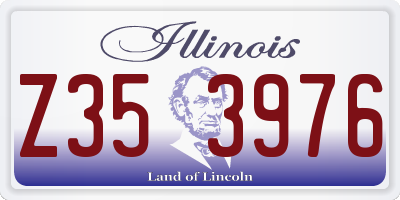 IL license plate Z353976