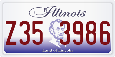 IL license plate Z353986