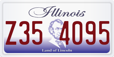 IL license plate Z354095