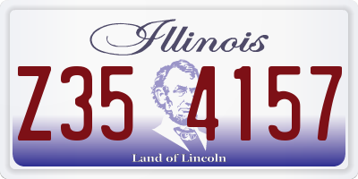 IL license plate Z354157