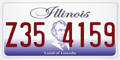 IL license plate Z354159