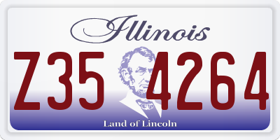 IL license plate Z354264