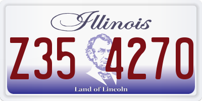 IL license plate Z354270