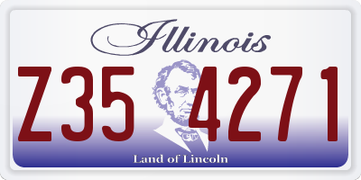 IL license plate Z354271