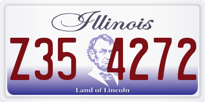 IL license plate Z354272