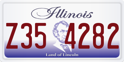 IL license plate Z354282