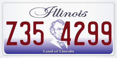 IL license plate Z354299