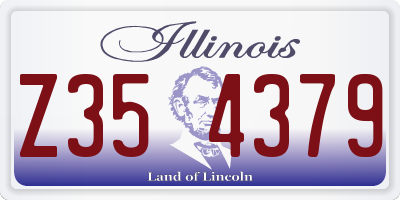 IL license plate Z354379