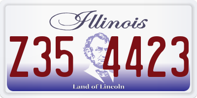 IL license plate Z354423