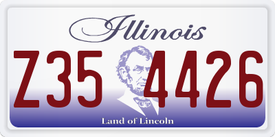 IL license plate Z354426
