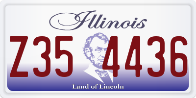 IL license plate Z354436