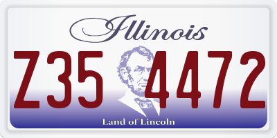 IL license plate Z354472