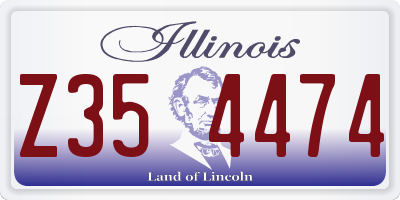 IL license plate Z354474