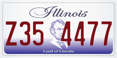 IL license plate Z354477