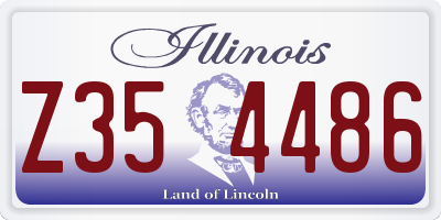 IL license plate Z354486