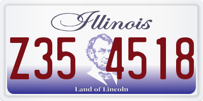 IL license plate Z354518