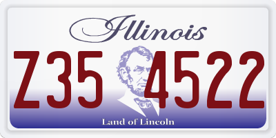 IL license plate Z354522