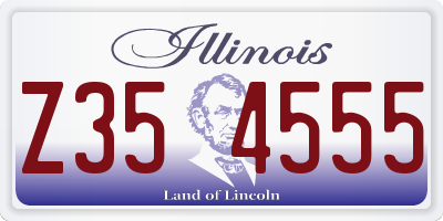 IL license plate Z354555