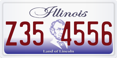 IL license plate Z354556