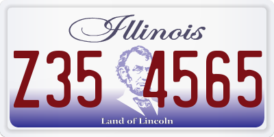 IL license plate Z354565