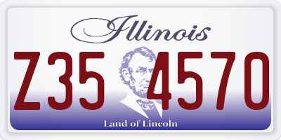IL license plate Z354570