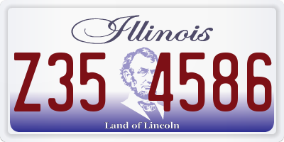 IL license plate Z354586