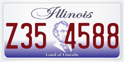 IL license plate Z354588
