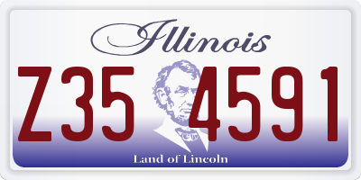 IL license plate Z354591