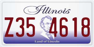 IL license plate Z354618