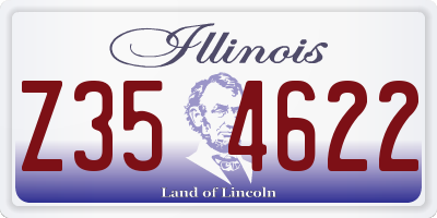 IL license plate Z354622