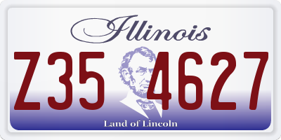 IL license plate Z354627