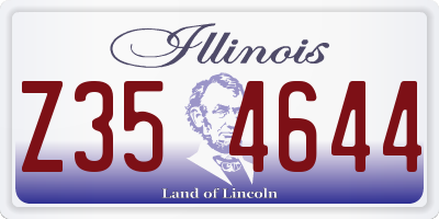 IL license plate Z354644