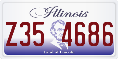 IL license plate Z354686